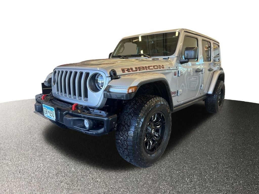 Used 2021 Jeep Wrangler Unlimited Rubicon with VIN 1C4HJXFN4MW697641 for sale in Monticello, Minnesota