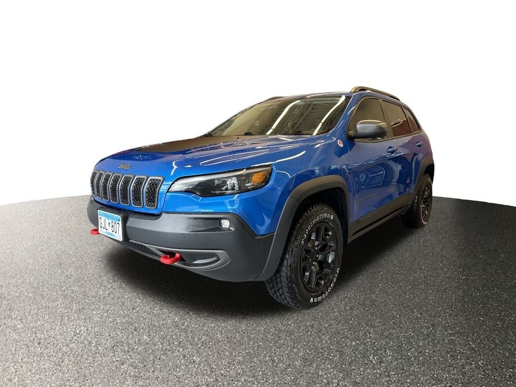Used 2019 Jeep Cherokee Trailhawk with VIN 1C4PJMBN5KD257128 for sale in Monticello, Minnesota