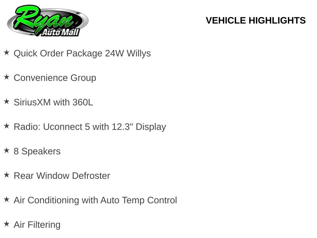 2026 Jeep Wrangler Willys