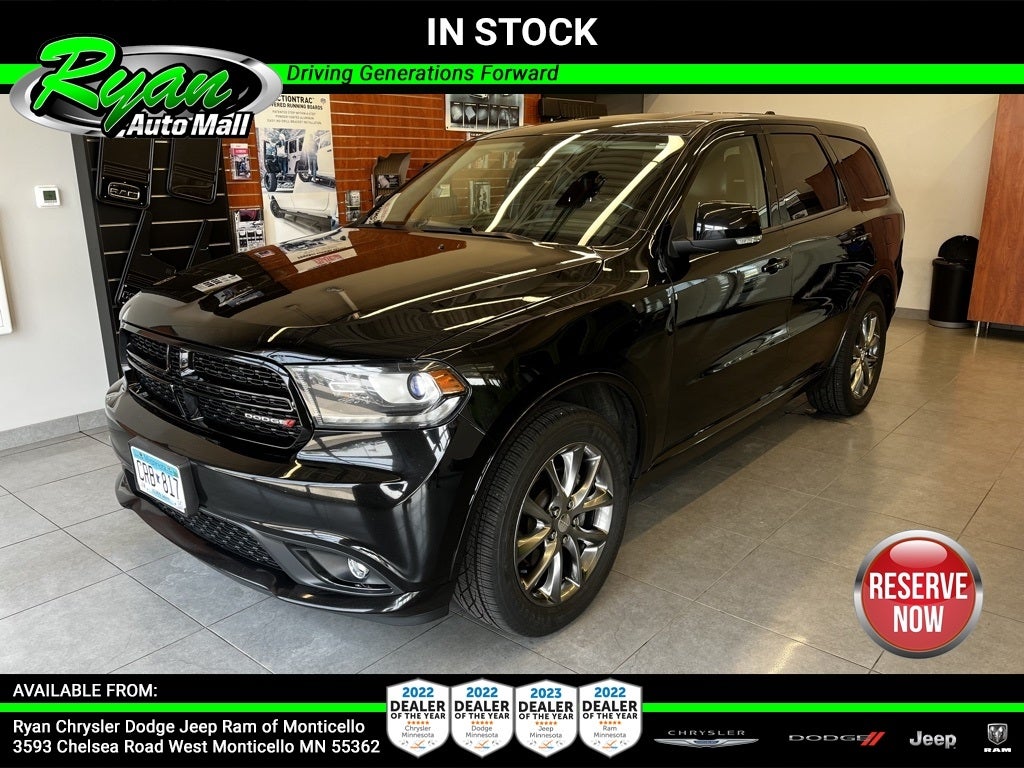 Used 2017 Dodge Durango GT with VIN 1C4RDJDG5HC724897 for sale in Monticello, Minnesota