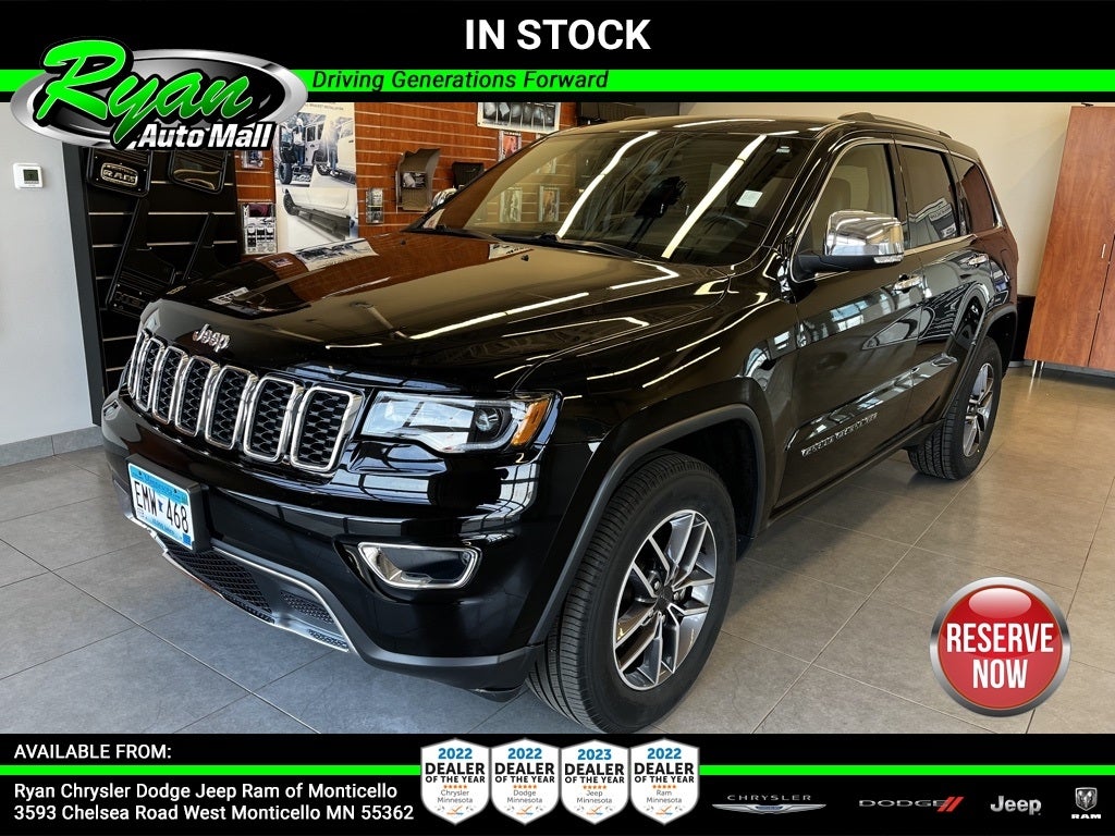 Used 2020 Jeep Grand Cherokee Limited with VIN 1C4RJFBG4LC109890 for sale in Monticello, Minnesota