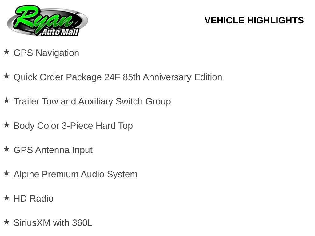 2026 Jeep Gladiator 85th Anniversary Edition