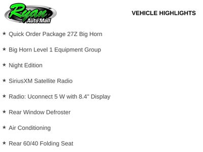 2026 RAM 1500 Big Horn/Lone Star