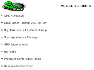 2026 RAM 1500 Big Horn/Lone Star