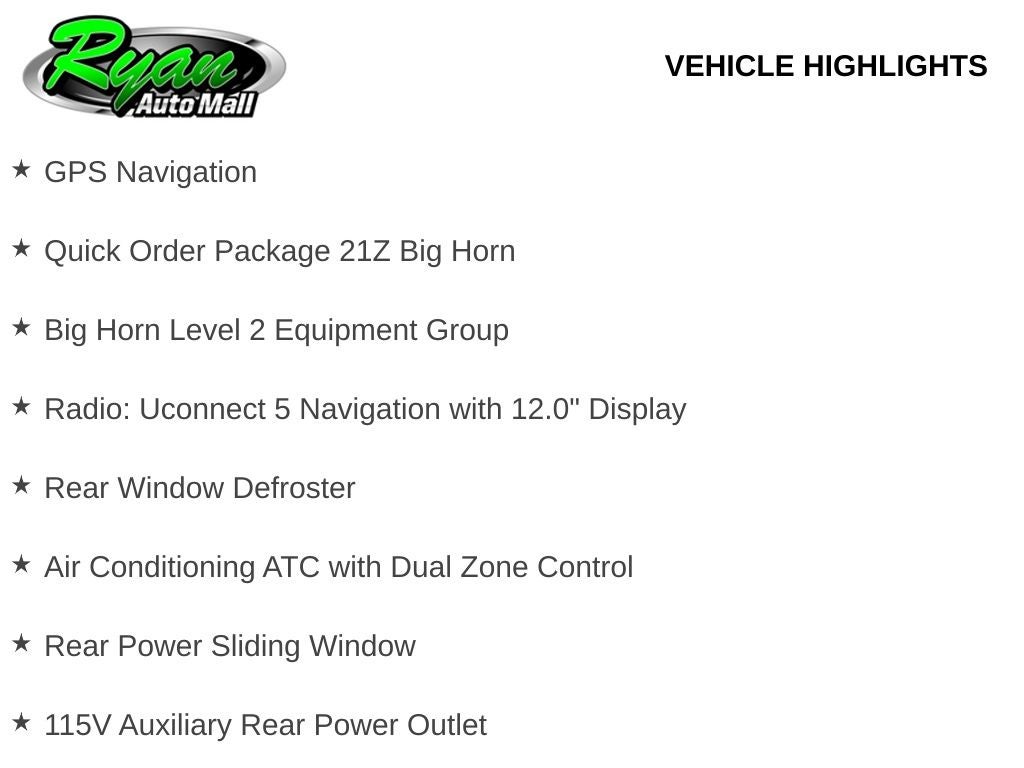 2027 RAM 1500 Big Horn/Lone Star