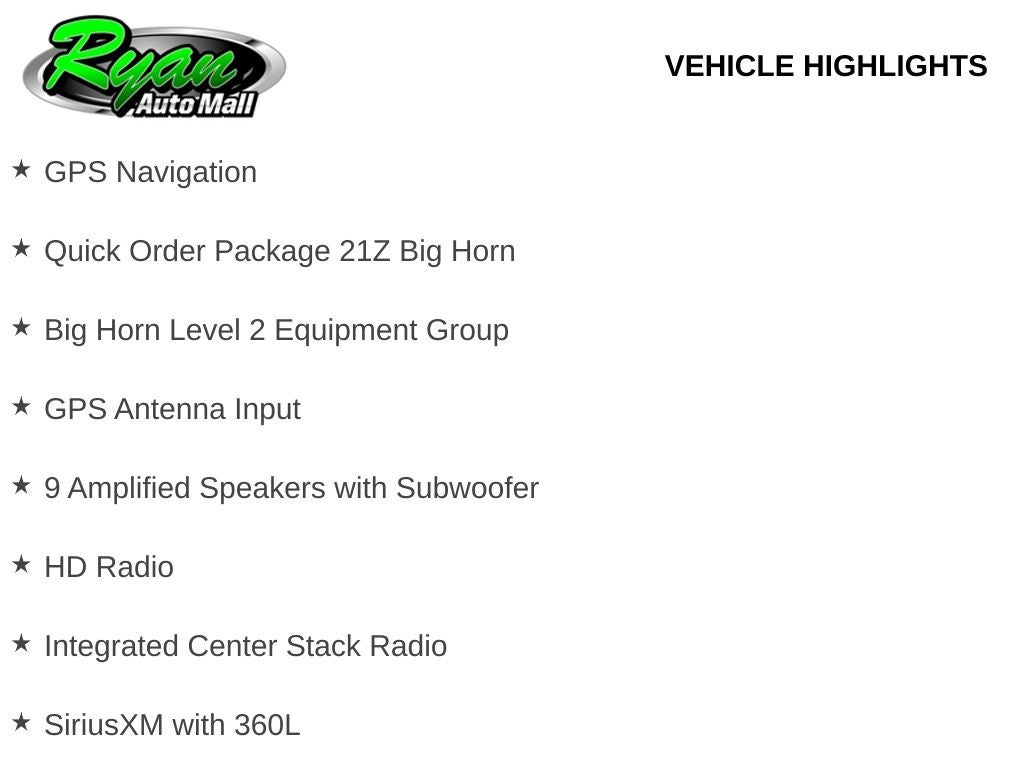 2026 RAM 1500 Big Horn/Lone Star