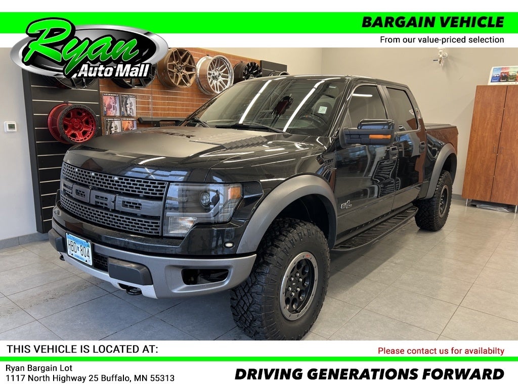 Used 2014 Ford F-150 SVT Raptor with VIN 1FTFW1R61EFD10829 for sale in Monticello, Minnesota