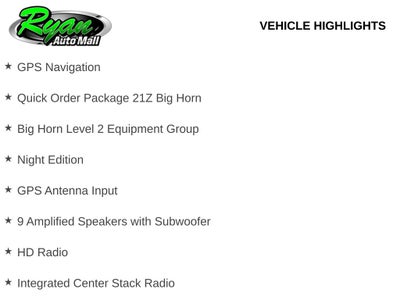 2026 RAM 1500 Big Horn/Lone Star
