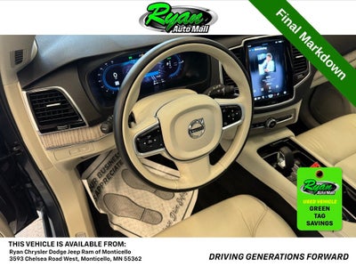 2023 Volvo XC90 Recharge Plug-In Hybrid T8 Plus Bright Theme 7 Passenger