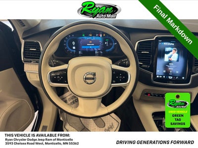2023 Volvo XC90 Recharge Plug-In Hybrid T8 Plus Bright Theme 7 Passenger