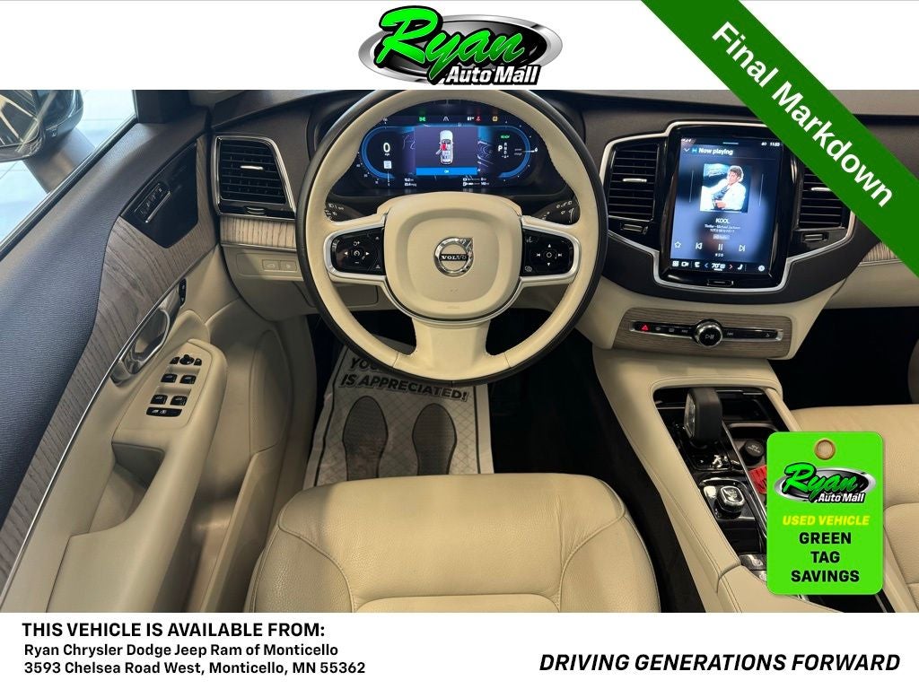 2023 Volvo XC90 Recharge Plug-In Hybrid T8 Plus Bright Theme 7 Passenger