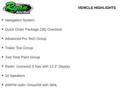 2026 Jeep Cherokee Overland
