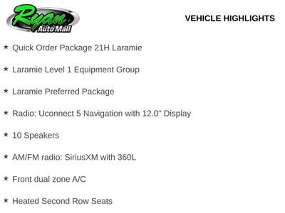 2026 RAM 1500 Laramie