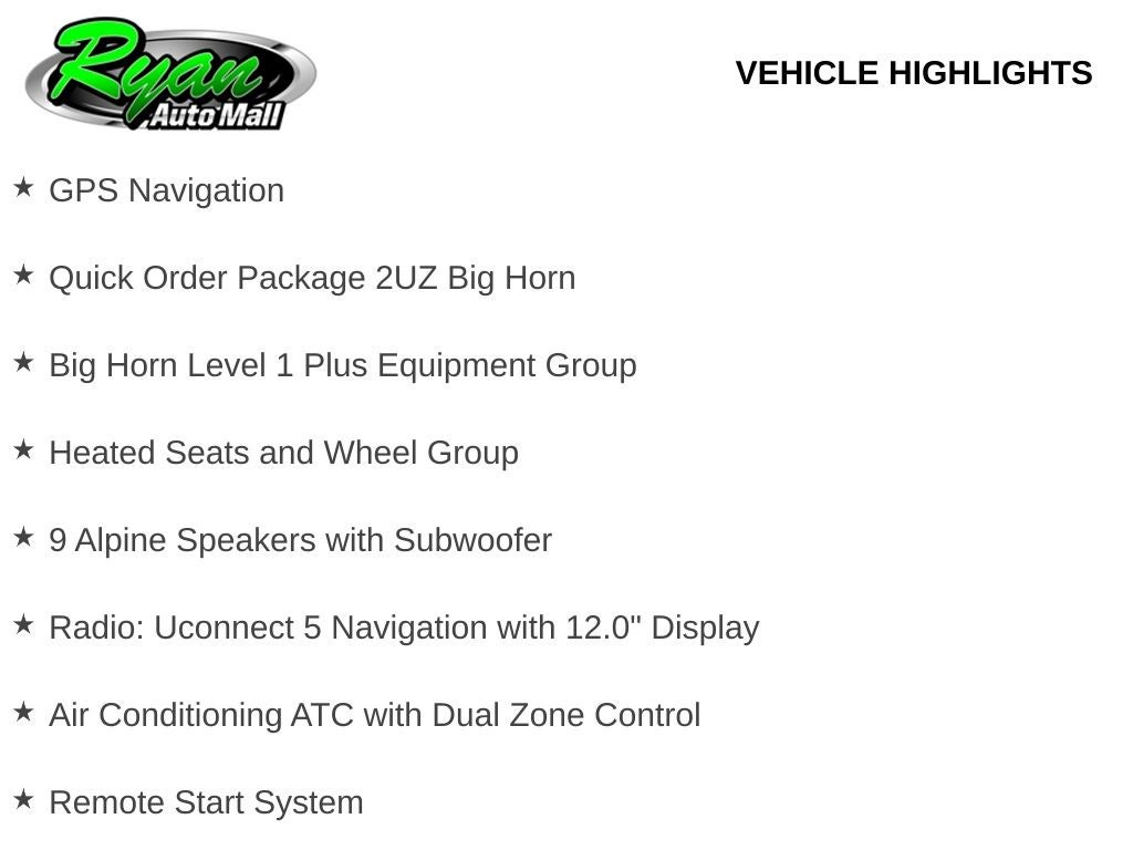 2026 RAM 2500 Big Horn