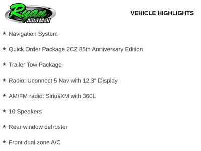 2026 Jeep Grand Cherokee Limited 85th Anniversary