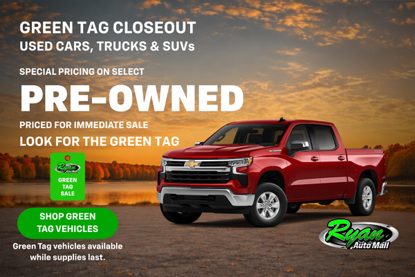 Ryan Auto Mall’s Used Green Tag Closeout Inventory