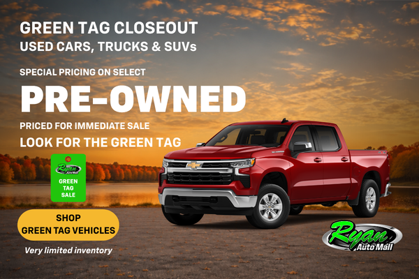 Ryan Auto Mall’s Used Green Tag Closeout Inventory