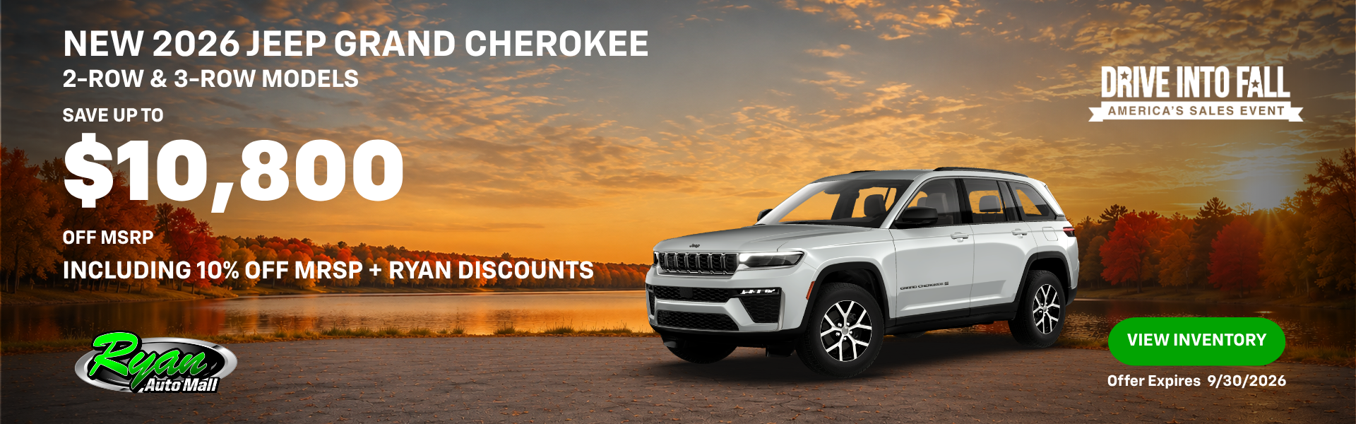 Ryan Auto Mall’s New Jeep Grand Cherokee Inventory