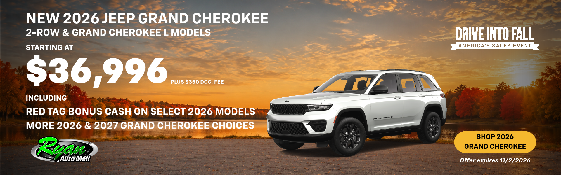 Ryan Auto Mall’s New Jeep Grand Cherokee Inventory