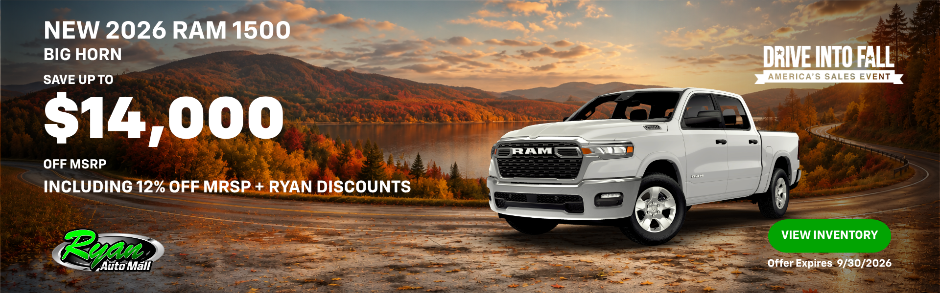 Ryan Auto Mall’s New Ram 1500 Big Horn Inventory