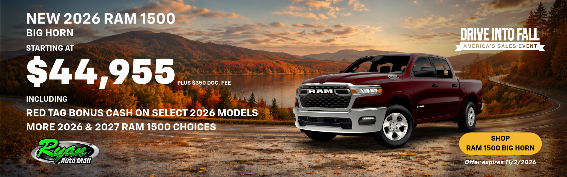 Ryan Auto Mall’s New Ram 1500 Big Horn Inventory