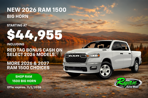 Ryan Auto Mall’s New Ram 1500 Big Horn Inventory