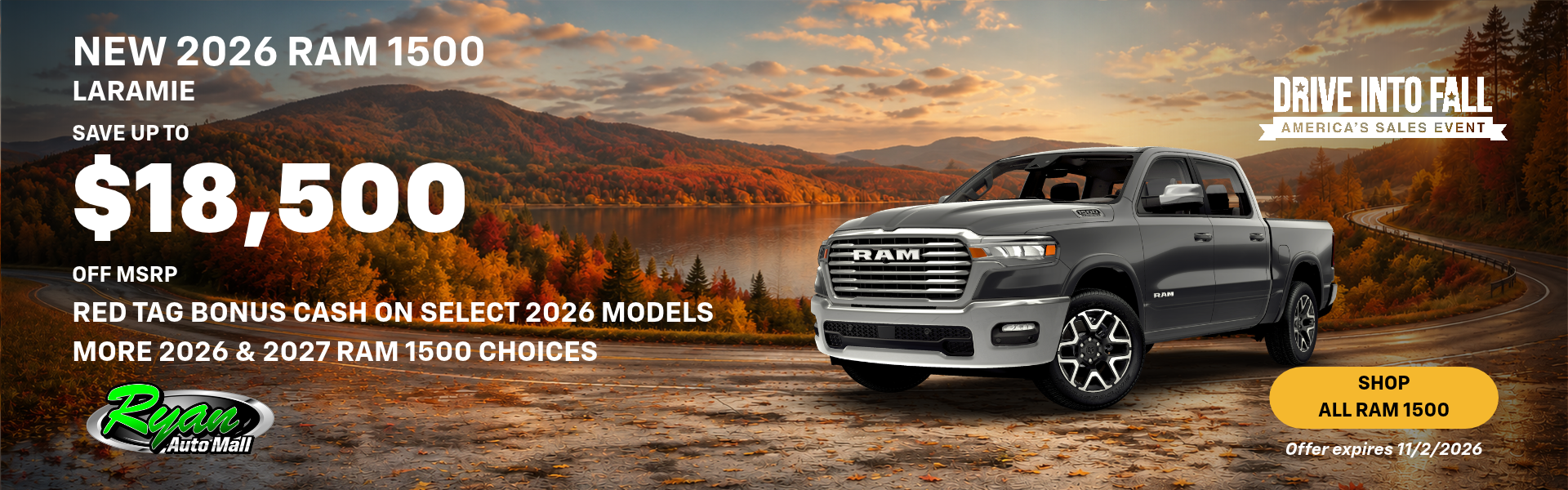 Ryan Auto Mall’s New Ram 1500 Inventory