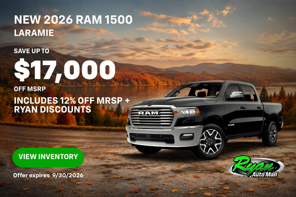 Ryan Auto Mall’s New Ram 1500 Laramie Inventory