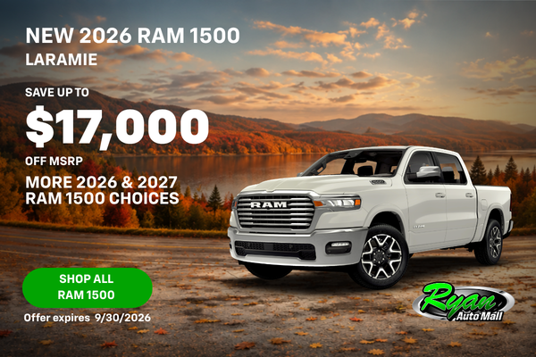 Ryan Auto Mall’s New Ram 1500 Inventory