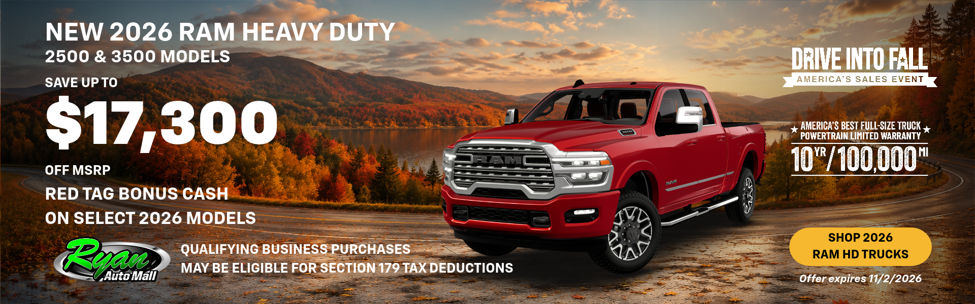 Ryan Auto Mall’s New 2026 Ram HD Inventory
