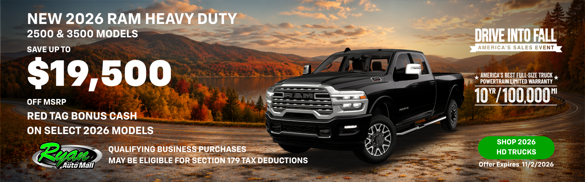 Ryan Auto Mall’s New 2026 Ram HD Inventory