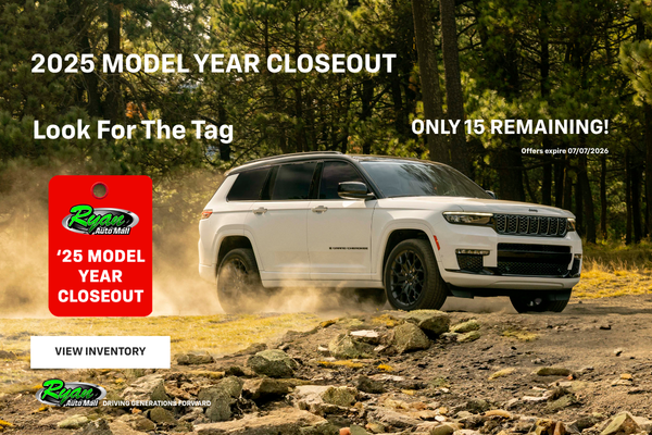 Ryan Auto Mall’s New 2025 Closeout Inventory
