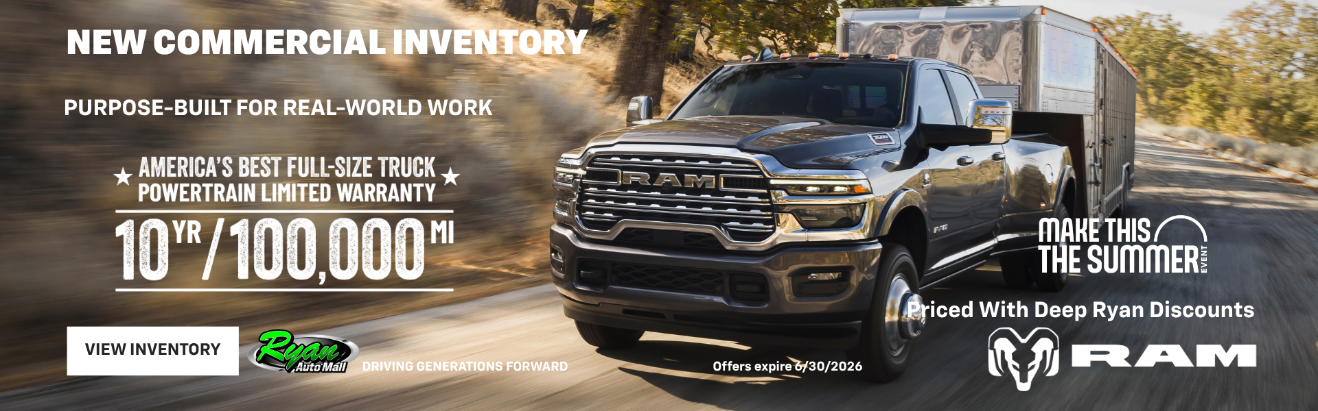 Ryan Auto Mall’s New Commercial Inventory