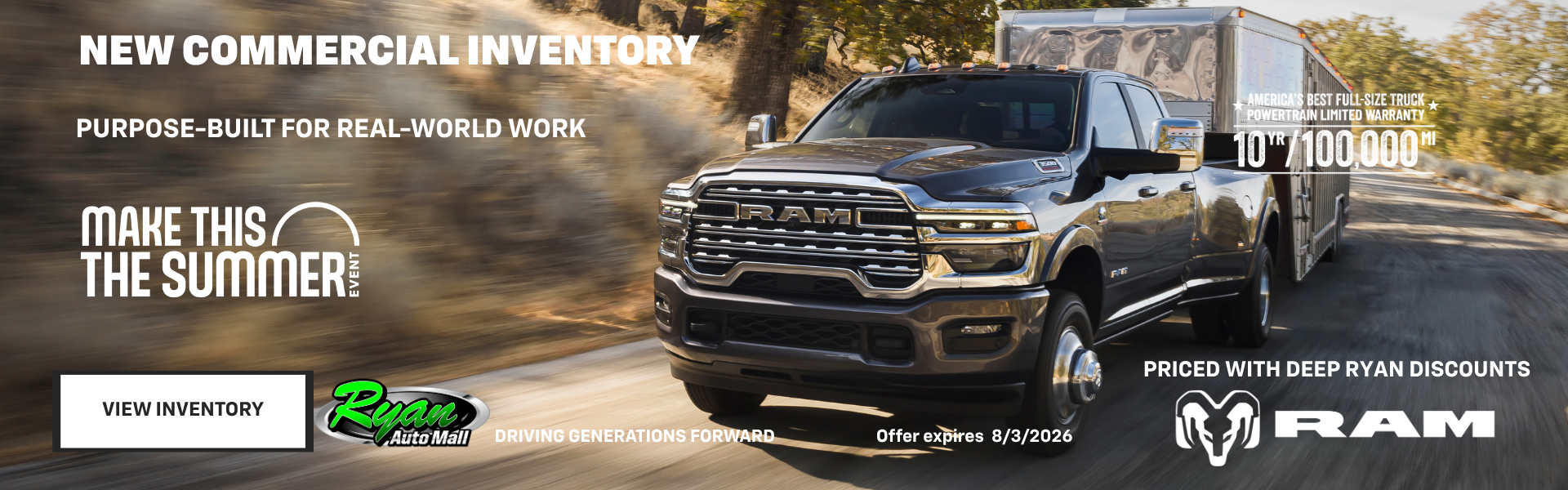 Ryan Auto Mall’s New Commercial Inventory
