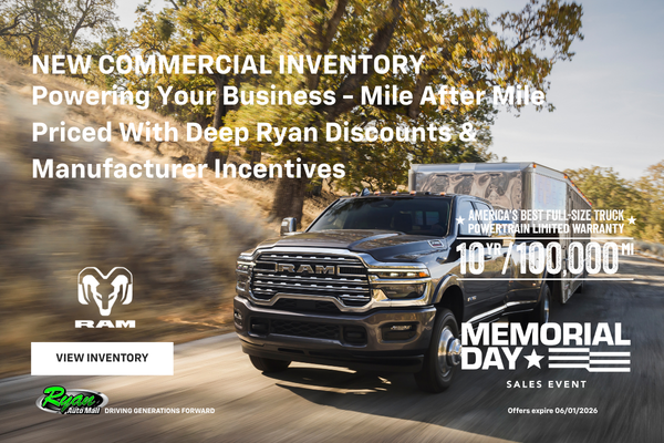 Ryan Auto Mall’s New Commercial Inventory