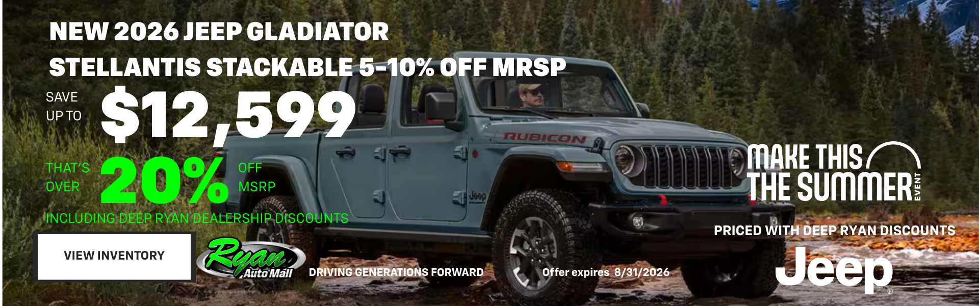 Ryan Auto Mall's Jeep Gladiator Inventory