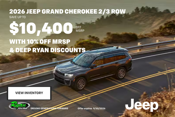 Ryan Auto Mall’s New Jeep Grand Cherokee Inventory