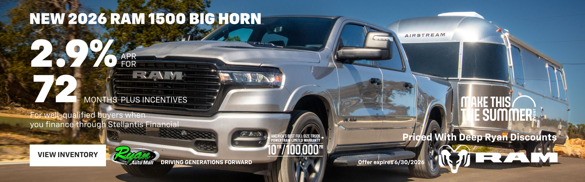 Ryan Auto Mall’s New Ram 1500 Inventory