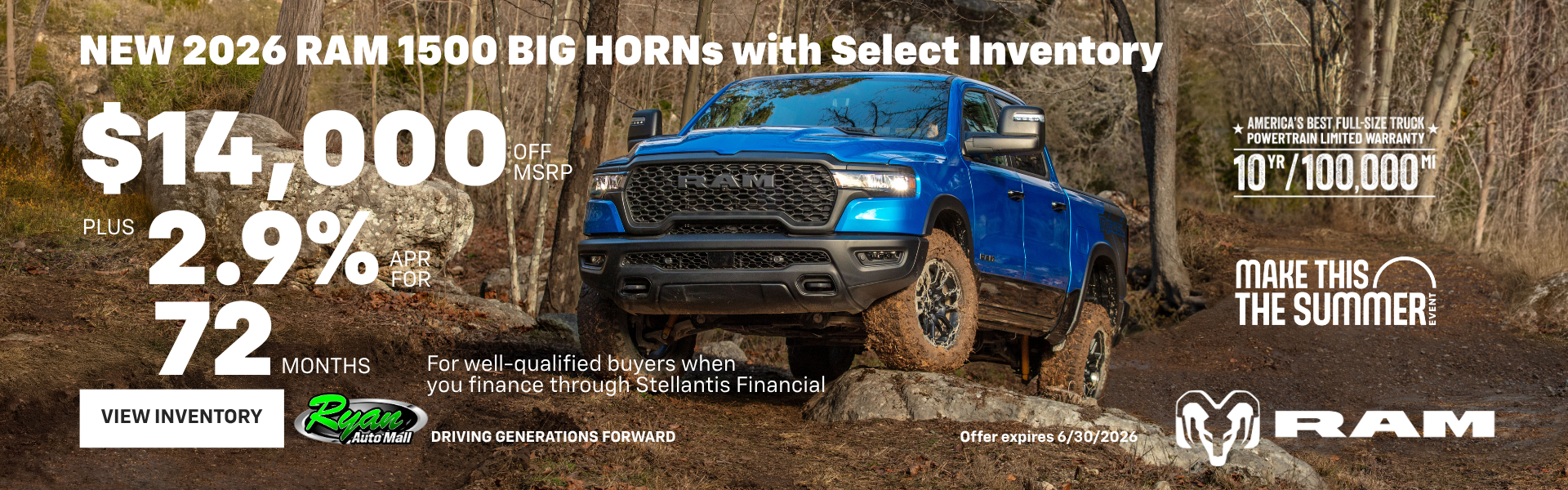 Ryan Auto Mall’s New Ram 1500 Select Inventory