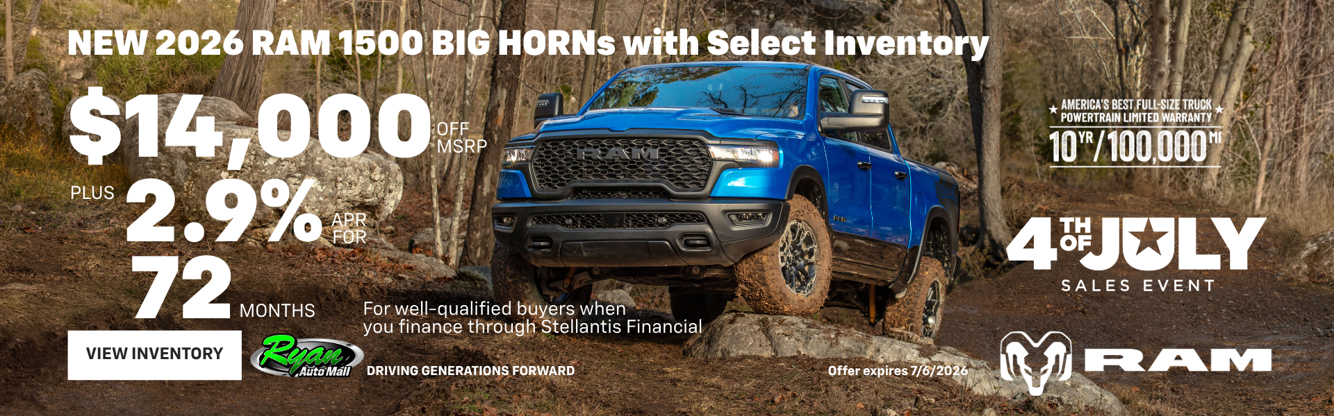 Ryan Auto Mall’s New Ram 1500 Select Inventory
