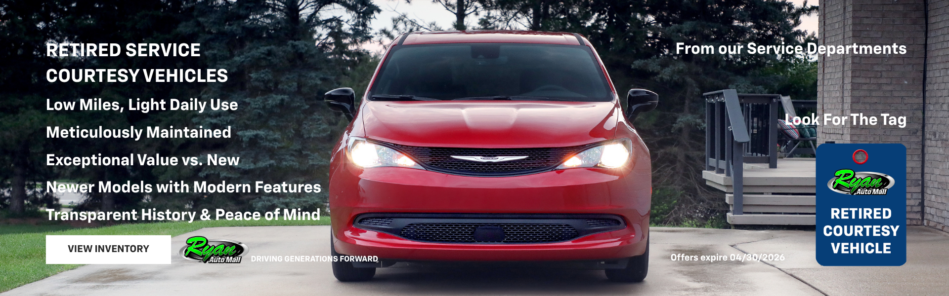 Retired Service Courtesy Vehicles 