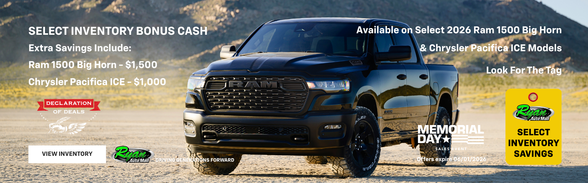 Ryan Auto Mall’s New Select Inventory