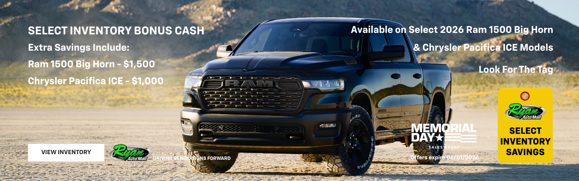 Ryan Auto Mall’s New Select Inventory