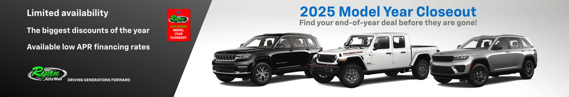 2025 Model Year Closeout